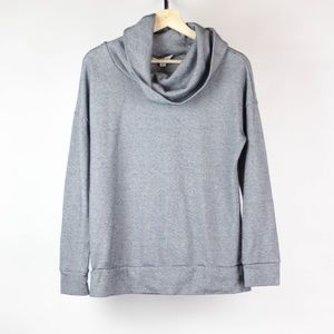 LL Bean Sweatshirt Signature Cowl Neck Size XS Gray